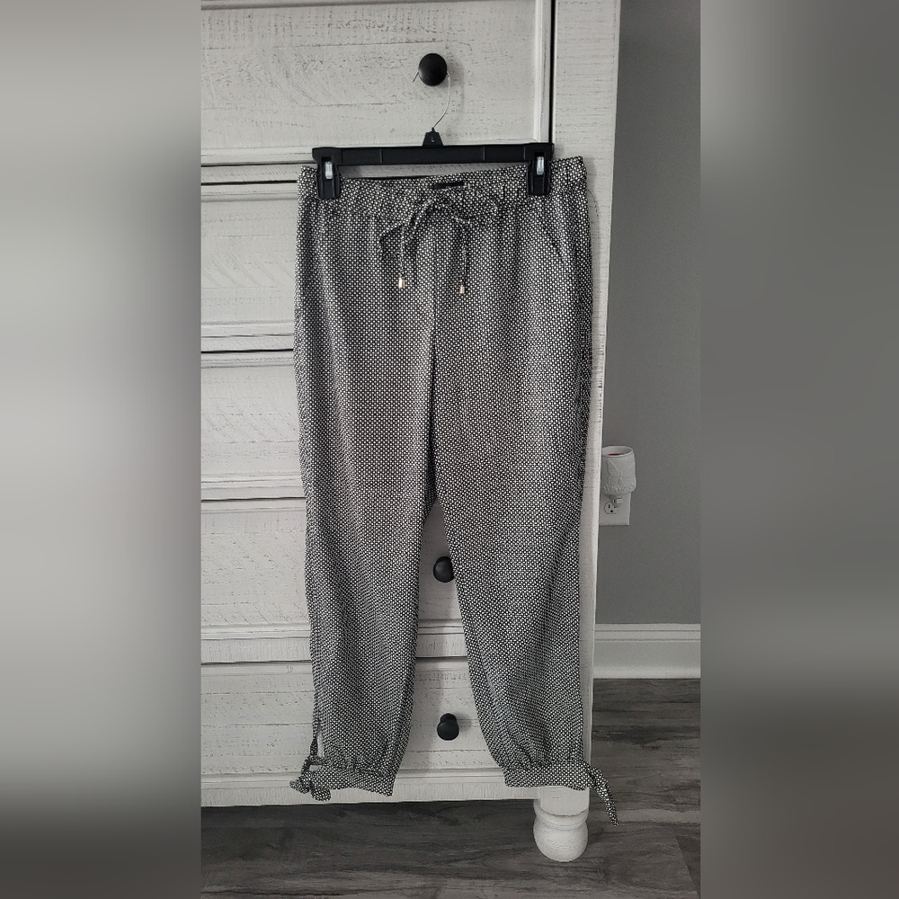 White House Black Market Monochrome Patterned Pants